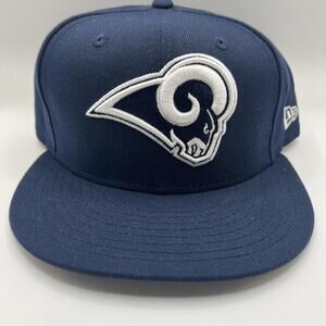 Los Angeles LA Rams NFL New Era Cap Size 7 1/2 Blue & White